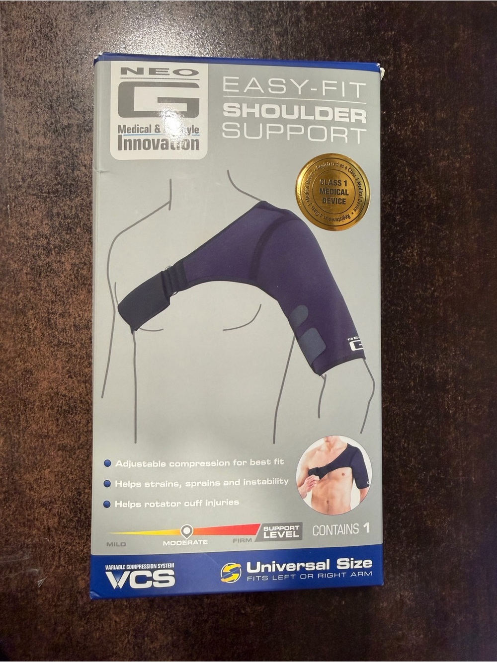 Easy-Fit Shoulder Support - Purple/Black